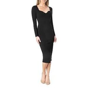 Dress The Population Women Sexy Sonia Sheath Dress Vamp Night Out Black Large